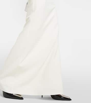 Bridal strapless crêpe gown | Safiyaa