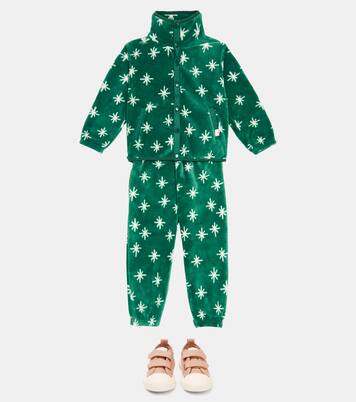 Snow Polar printed fleece jacket | Tinycottons