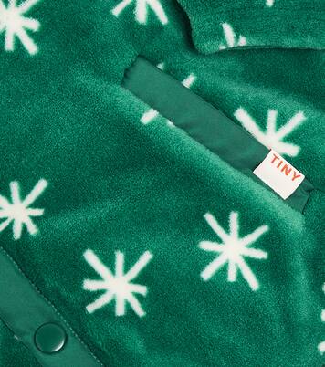 Snow Polar printed fleece jacket | Tinycottons