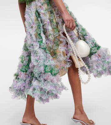 Asymmetric tulle midi skirt | Susan Fang