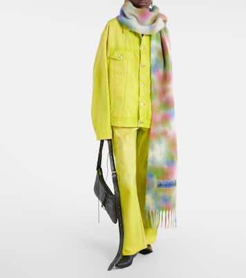 Alpaca, wool, and mohair-blend scarf | Acne Studios