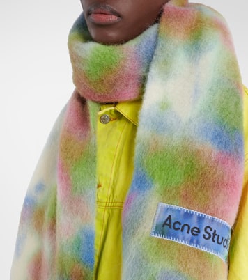 Alpaca, wool, and mohair-blend scarf | Acne Studios