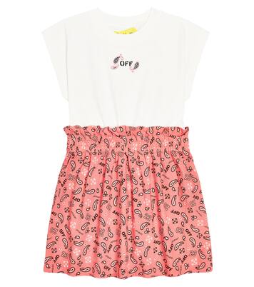Bandana cotton dress | Off-White Kids