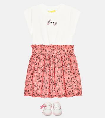 Bandana cotton dress | Off-White Kids