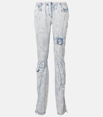 Printed low-rise slim jeans | Acne Studios