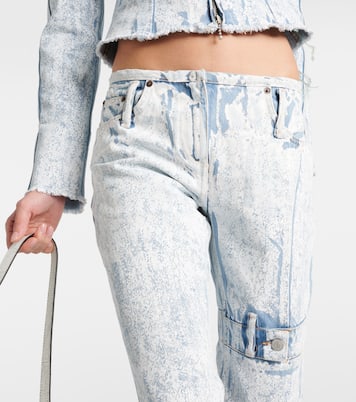 Printed low-rise slim jeans | Acne Studios