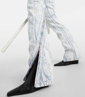 Printed low-rise slim jeans | Acne Studios