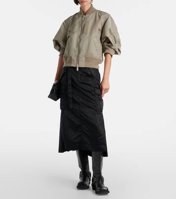 Cropped bomber jacket | Sacai