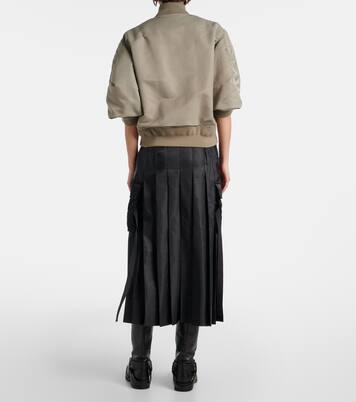 Cropped bomber jacket | Sacai