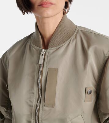 Cropped bomber jacket | Sacai