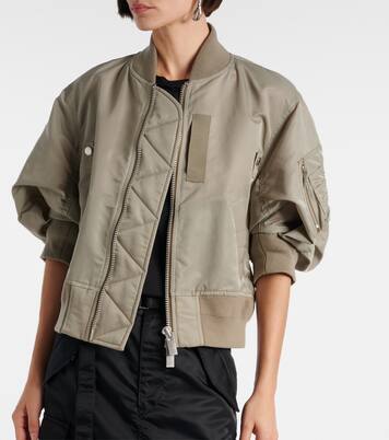 Cropped bomber jacket | Sacai