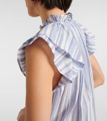 Robe rayée en coton | Veronica Beard