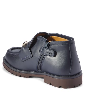 Horsebit leather boots | Gucci Kids