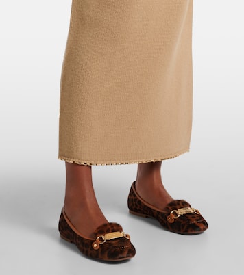 Signature calf hair ballet flats | See By Chloé