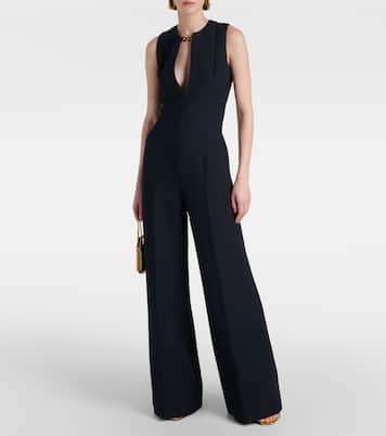 Chain-detail wool and silk jumpsuit | Stella McCartney