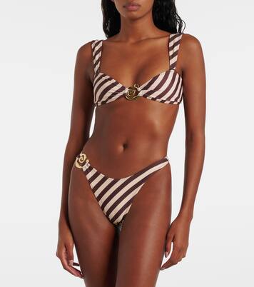 Culotte de bikini Spiral rayée | Same