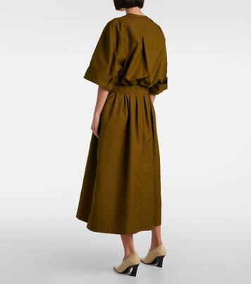 Hemdblusenkleid aus Baumwoll-Canvas | Bottega Veneta