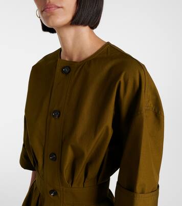 Hemdblusenkleid aus Baumwoll-Canvas | Bottega Veneta