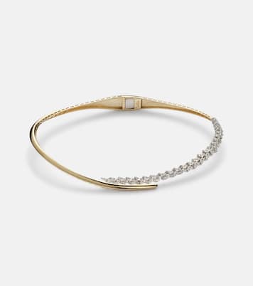 Collier Golden Strada en or blanc et jaune 18 ct et diamants | Yeprem
