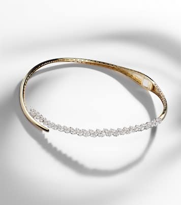 Collier Golden Strada en or blanc et jaune 18 ct et diamants | Yeprem