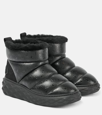 Bottines après-ski Xan en cuir et shearling | Jimmy Choo