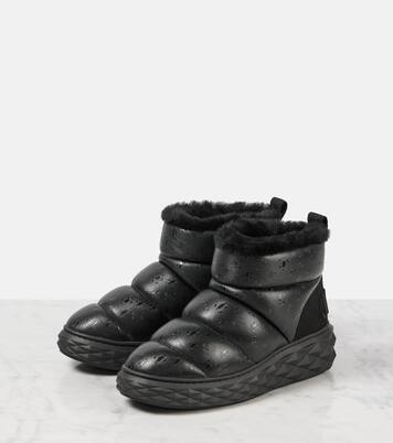Bottines après-ski Xan en cuir et shearling | Jimmy Choo