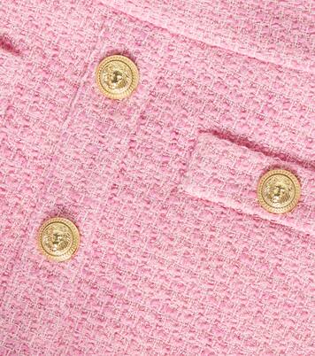 Ruffled tweed skirt | Balmain Kids