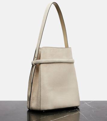 Belted Medium suede bucket bag | Toteme