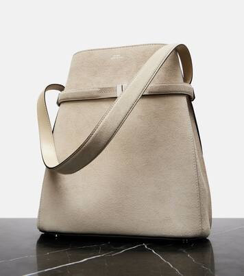 Belted Medium suede bucket bag | Toteme