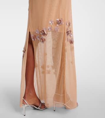 Bestickte Robe aus Tüll | Blumarine