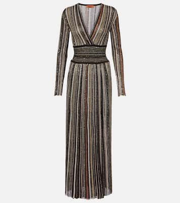 Robe aus Häkelstrick mit Pailletten | Missoni
