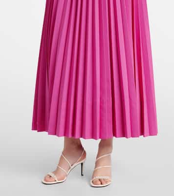 Stephanie pleated poplin midi dress | Simkhai