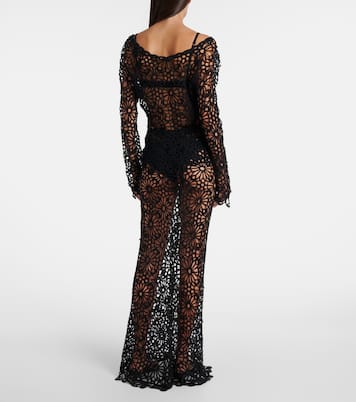 Maxirock Obie aus Häkelstrick | Norma Kamali