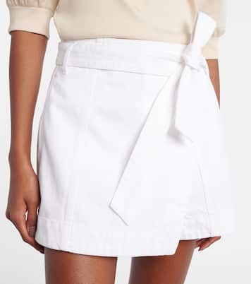 Agee cotton-blend skort | Veronica Beard