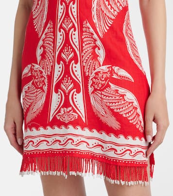 Minikleid Majestic Coconut Tree aus Leinen | Farm Rio