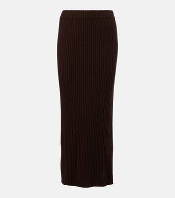 Maxirock aus Rippstrick | Jardin des Orangers