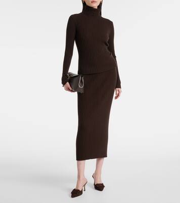 Maxirock aus Rippstrick | Jardin des Orangers