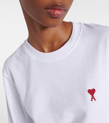 T-Shirt Ami De Cœur aus Baumwoll-Jersey | Ami Paris