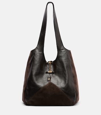 Bolso al hombro Chloé Balloon Medium de piel y ante | Chloé