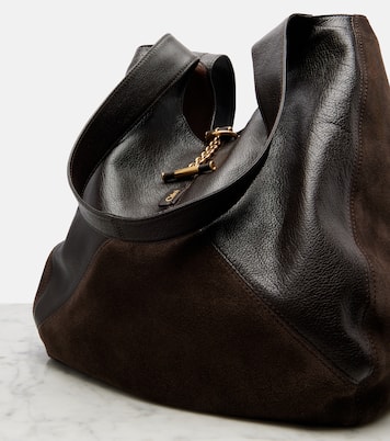 Bolso al hombro Chloé Balloon Medium de piel y ante | Chloé