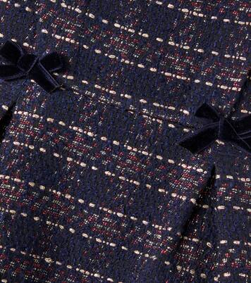 Baby bow-detail tweed dress | Tartine et Chocolat