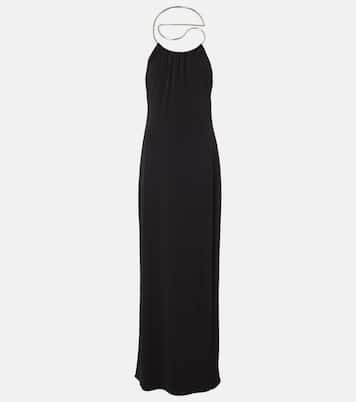 Robe longue Logo Necklace à ornements | Coperni