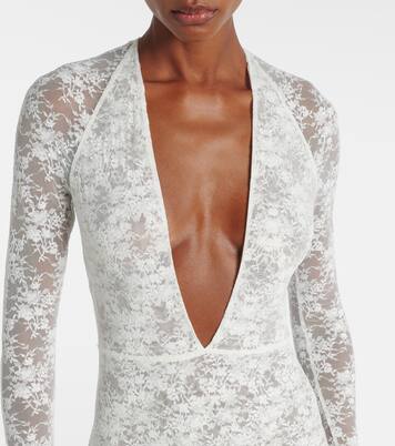 Bridal sheer lace gown | Alex Perry