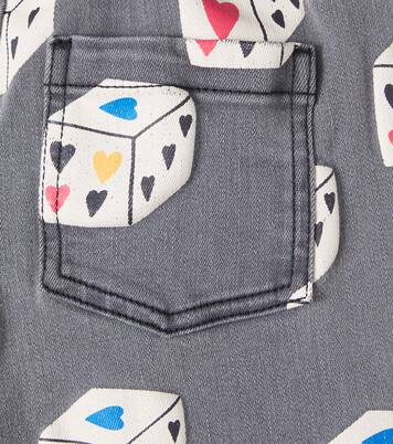 Heart Diced printed jeans | Jellymallow