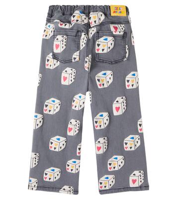 Heart Diced printed jeans | Jellymallow