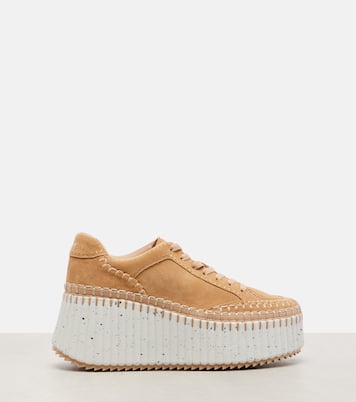 Baskets Nama à plateforme en daim | Chloé