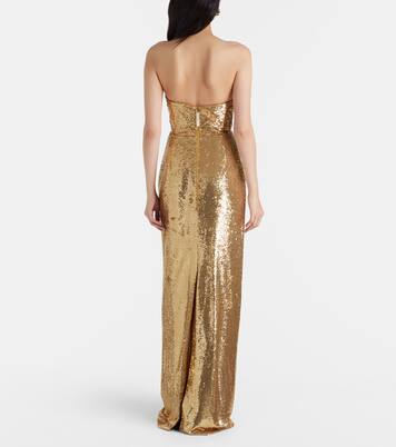 Abito lungo con paillettes | Carolina Herrera