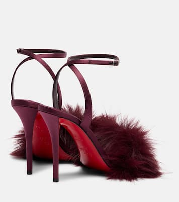 Sandalen Patchoulina 100 aus Satin | Christian Louboutin