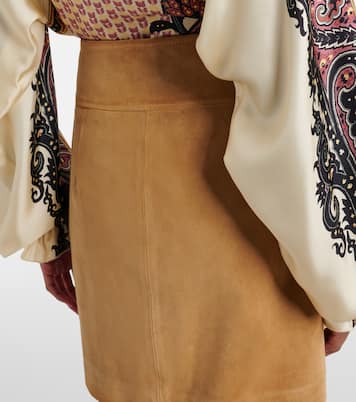 Mini-jupe à ceinture en daim | Etro