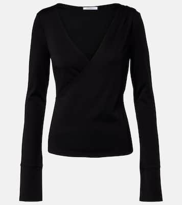 Adagio virgin wool wrap top | Max Mara